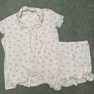 Laura Ashley Pink Bow Pajama Set 🎀